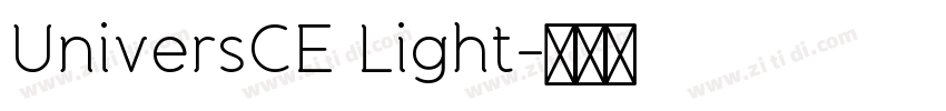 UniversCE Light字体转换